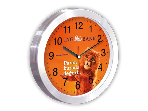 TRENDY DUVAR SAATİ TURUNCU (25 CM)